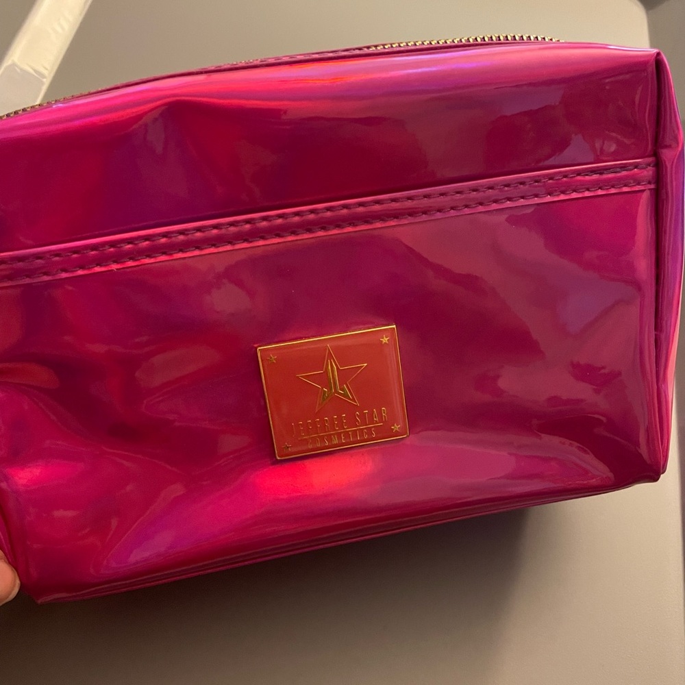 Jeffree Star Purple Holographic Makeup Bag